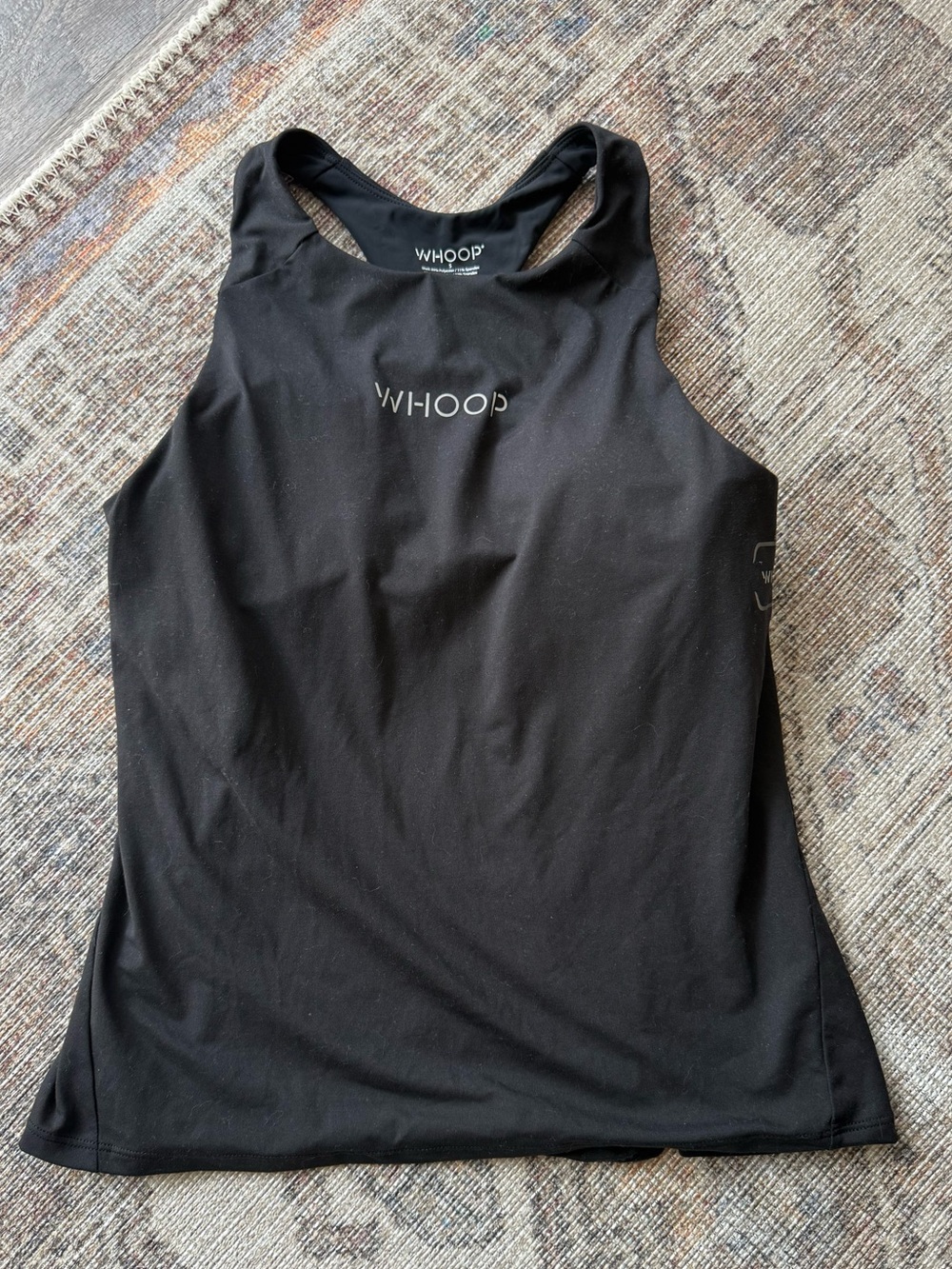 WHOOP Women's Black Racerback Performance Tank Size S
